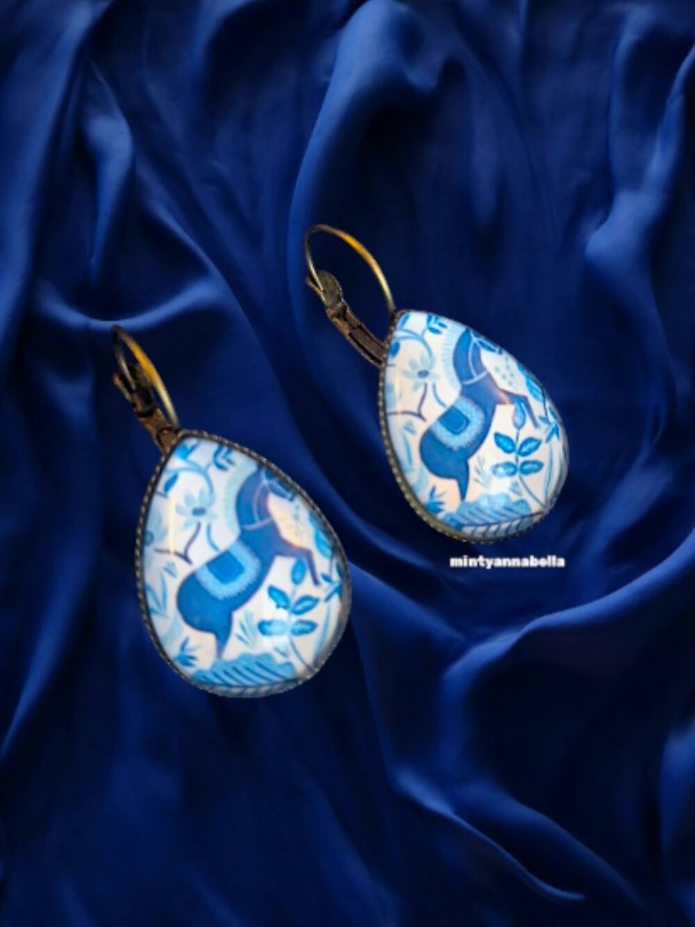 Horse Teardrop Earrings